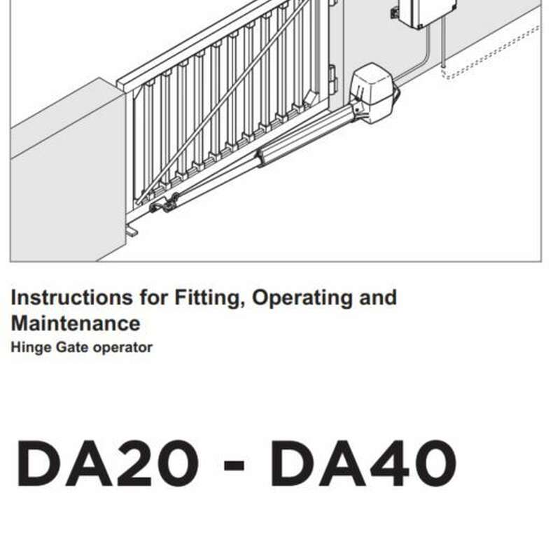DA20-40 Motor Manual