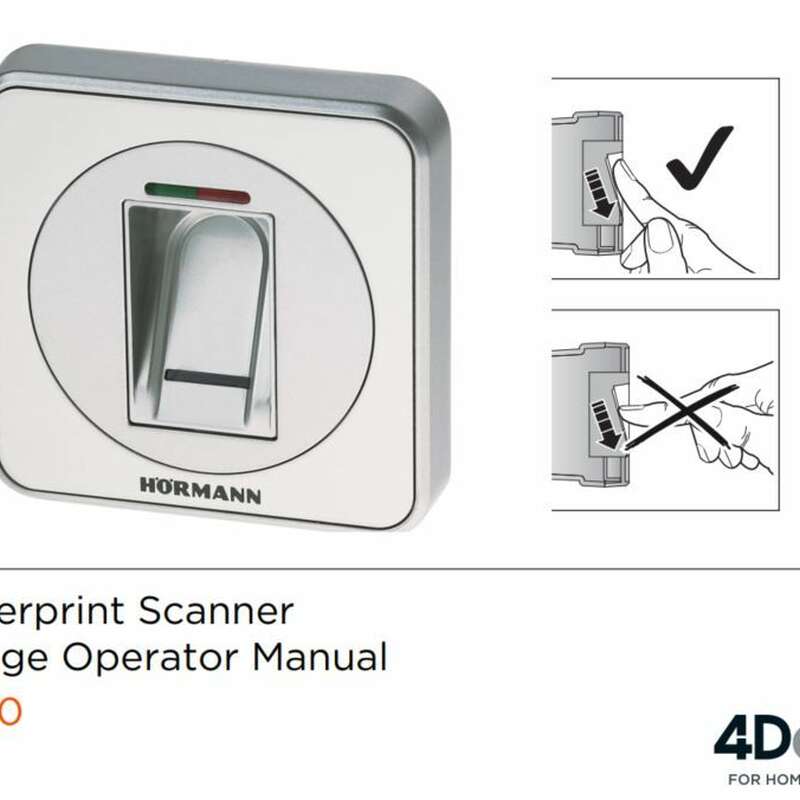 4Ddoors Fingerprint Scanner Manual