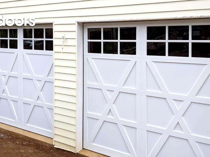 4Ddoors Hamptons Sectional Garage Door - Style IX06S in White